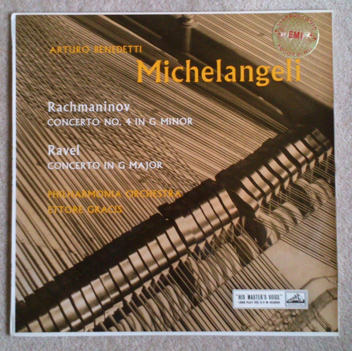 Michelangeli plays Rachmaninov & Ravel on HMV stereo from 1958