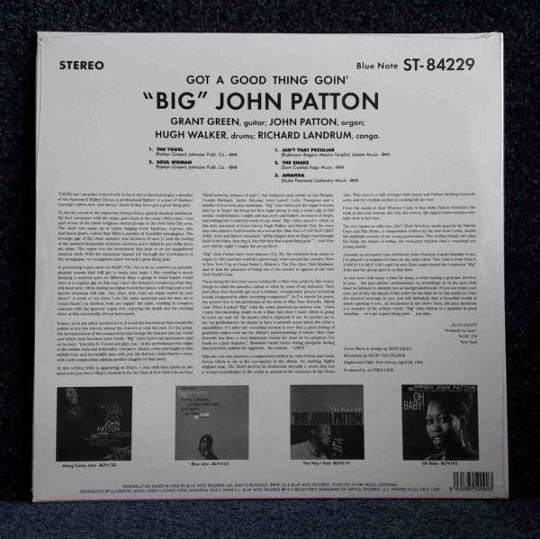 Big John Patton: Got A Good Thing Goin' | Vinyl LP, Blue Note / Elemental