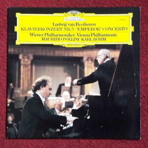 Beethoven: Piano Concerto No.5 in E. Flat Major, Op.73 "Emperor" - Maurizio Pollini, Vienna PO, Bohm | Vinyl LP, Deutsche Grammophon