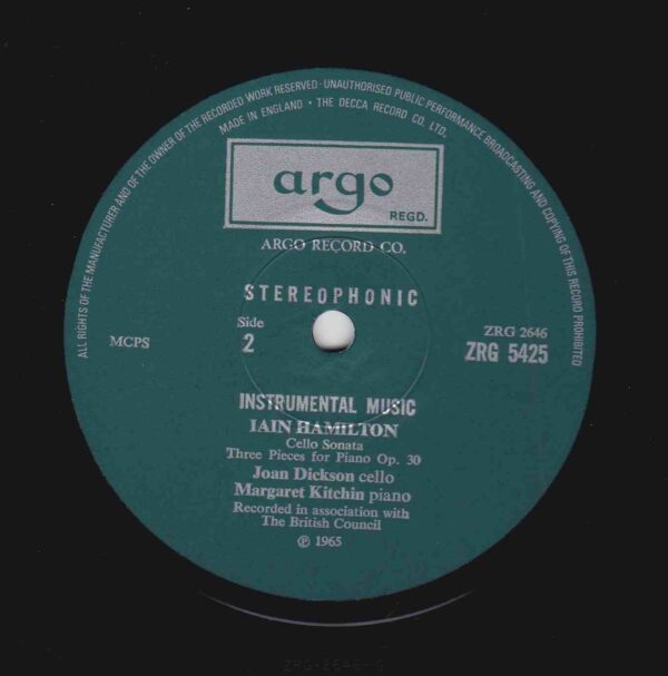 Lutyens & Hamilton: Instrumental Music - Dartington String Qt, Leonardo Wind Quintet, Joan Dickson etc | Vinyl LP, Argo