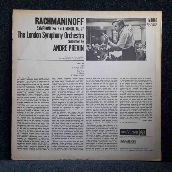 Rachmaninov: Symphony No.2 - London SO, Previn | Vinyl LP, RCA