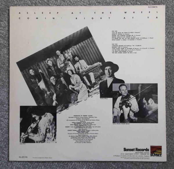 Asleep At The Wheel: Comin' Right At Ya | Vinyl LP, Sunset