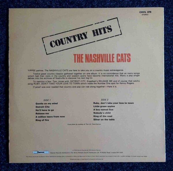 The Nashville Cats: Country Hits | Vinyl LP, Chevron