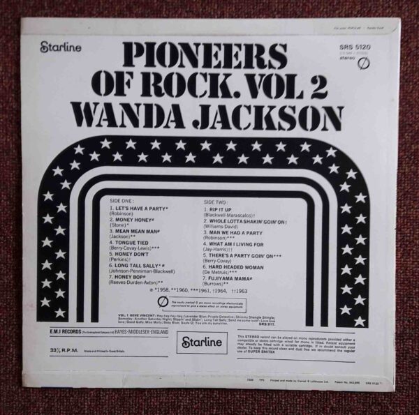 Wanda Jackson: Pioneers Of Rock, Vol. 2 -Wanda Jackson | Vinyl LP, Starline