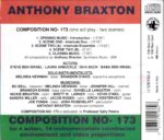 Anthony Braxton: Composition No.173 | CD, Black Saint