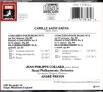 Saint-Saens: Piano Concertos Nos. 2 & 4 - Jean-Philippe Collard, RPO, Previn | CD, EMI