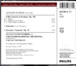 Dvorak: Cello Concerto, Op.104; Carnival Overture, Op.92; Polonaise - Julian Lloyd Webber, Czech PO, Neumann | CD, Philips