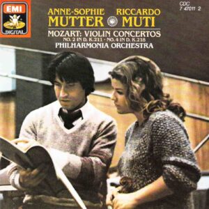 Mozart: Violin Concertos No. 2 in D. Major, K.211 & No.4 in D,Major, K.218 - Anne-Sophie Mutter, Philharmonia Orch, Muti | CD, Angel / EMI