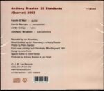 Anthony Braxton: 20 Standards (Quartet) 2003 | CD, Leo