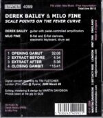Derek Bailey & Milo Fine: Scale Points On The Fever Curve | CD, Emanem
