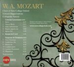 Mozart: Music For Salzburg Cathedral - Litaniae Lauretanae, K.195; Vesperae de Dominica, K.321 - Choir of New College Oxford, Collegium Novum, Higginbottom | CD, Novum