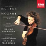 Mozart: Violin Concerto No.1 K.207; Sinfonia Concertante K.364 - Anne-Sophie Mutter, Bruno Giuranna, Academy of St. Martin in the Fields, Marriner | CD, EMI