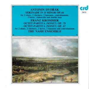 Dvorak & Krommer: Serenade in D Minor Op.44; Octet-Partita (Nonet) Op.79 - The Nash Ensemble | CD, CRD
