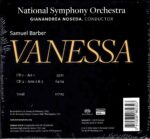 Barber: Vanessa - Soloists, National SO, Noseda | CD, National Symphony Orchestra
