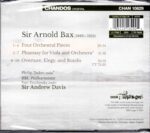 Bax: Phantasy; Four Orchestral Pieces; Overture, Elegy and Rondo - Philip Dukes, BBC PO, Davis | CD, Chandos