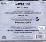 Finzi: Requiem da Camera; For St Cecilia; In Terra Pax - Stortz, Bowen, Cronin, Choir of Trinity College Cambridge, Grahl | CD, Hyperion